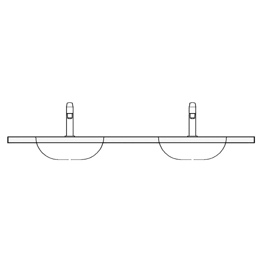 Table de lavabo LORO
matériel minérale
130,4 x 55,2 x 0,6 cm
pour 2 lavabos