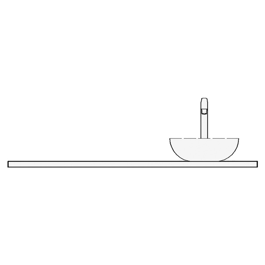Table de lavabo LORO
stratifié
150,4 x 55,2 x 0,6 cm
pour 1 lavabo à droite
bords noirs