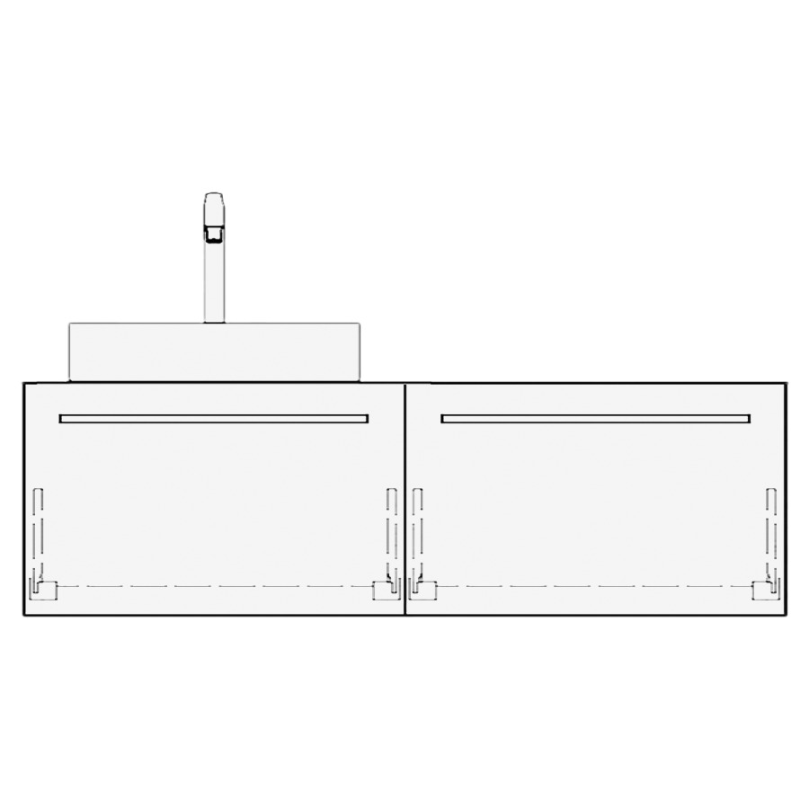 Meuble avec lavabo ALETA
table de lavabo et élément
inférieur
120,0-150,0 x 40,0 x 55,0 cm
2 éléments à chacune 1 tiroir
pour 1 lavabo à poser
à gauceh ou à droite