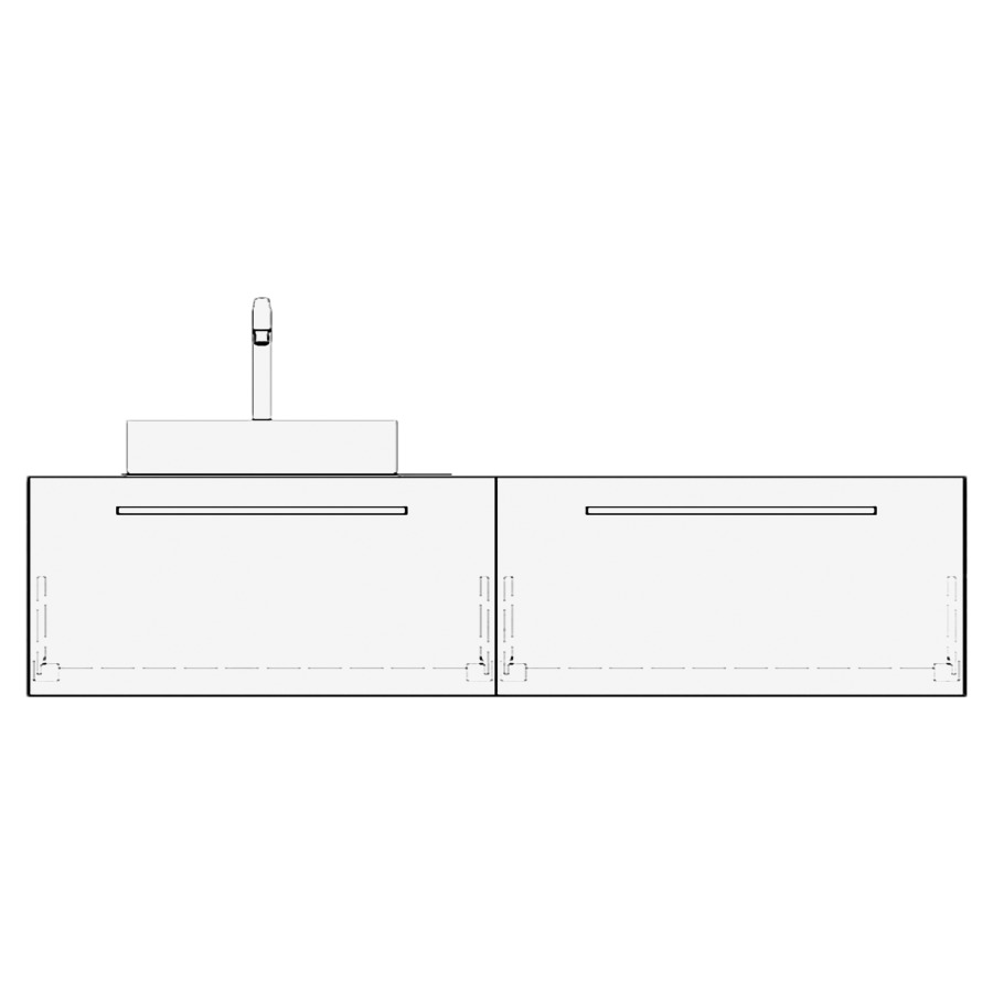 Meuble avec lavabo ALETA
table de lavabo et élément
inférieur
160,0-180,0 x 40,0 x 55,0 cm
2 éléments à chacune 1 tiroir
pour 1 lavabo à poser
à gauceh ou à droite
