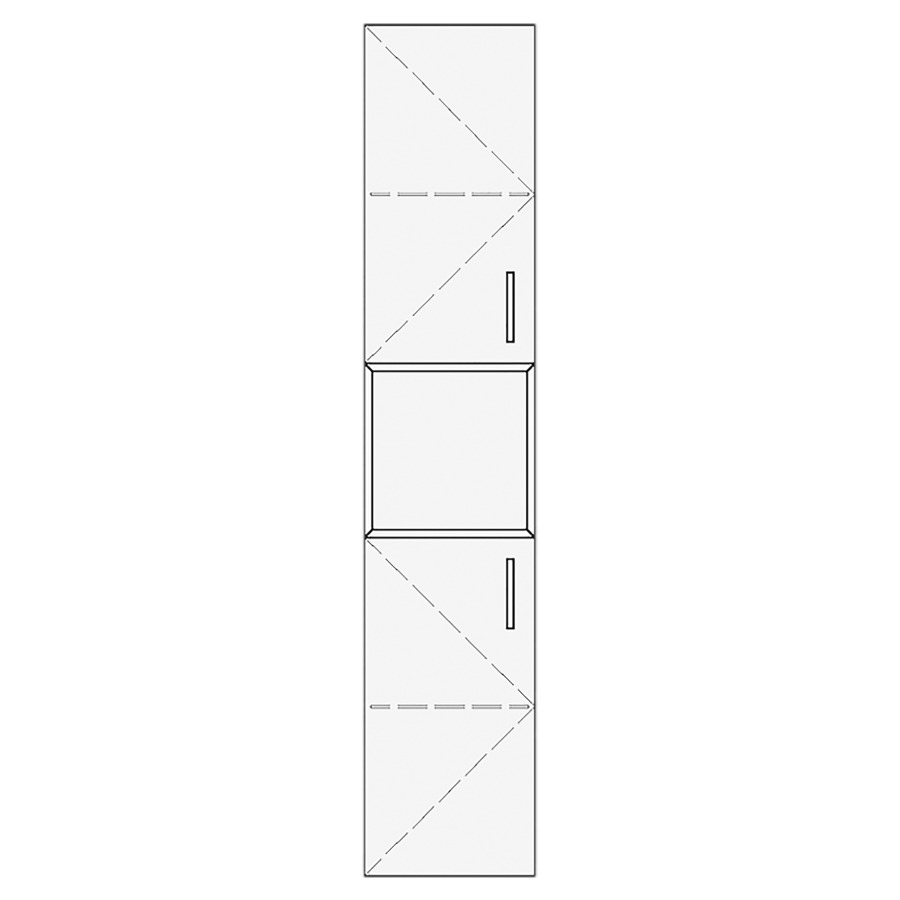 Armoire haute ALETA
35,0 x 150,0-180,0 x 35,0 cm
armoire de tablette 2 portes
en haut et en bas, charnière
à gauche ou à droite
niche au milieu
HAUTEUR D'ARMOIRE SELON MESURE