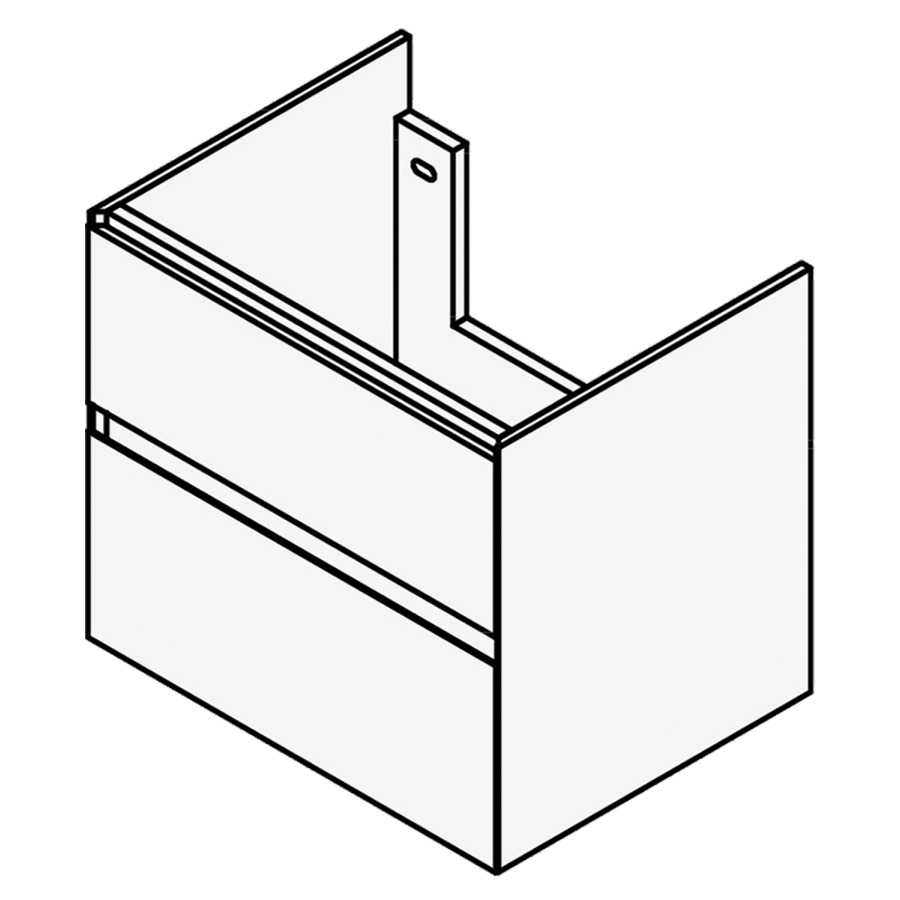 Élément inférieur Procasa
Cinque S
77,0 x 50,0 x 46,0 cm
pour lavabo 291387 80 cm
élément à 2 tiroirs