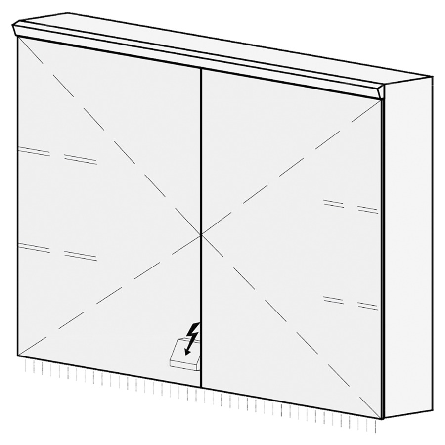 Armoire de toilette Procasa Cinque S AP 100