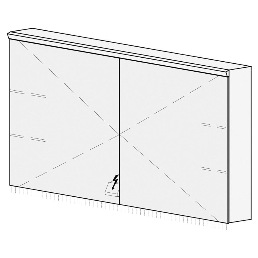 Armoire de toilette Procasa Cinque S AP 130