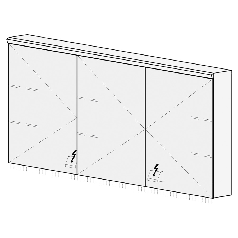 Armoire de toilette Procasa Cinque S AP 150