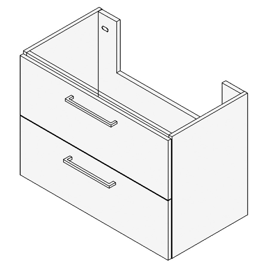 Élément inférieur TORO
Largeur x Profondeur x Hauteur
fixé selon le lavabo
pour lavabo jusqu'à 80 cm
élément à 2 tiroirs
FABRICANT NUMÉRO D'ARTICLE DU
LAVABO À INDIQUER LORS DE LA
COMMANDE