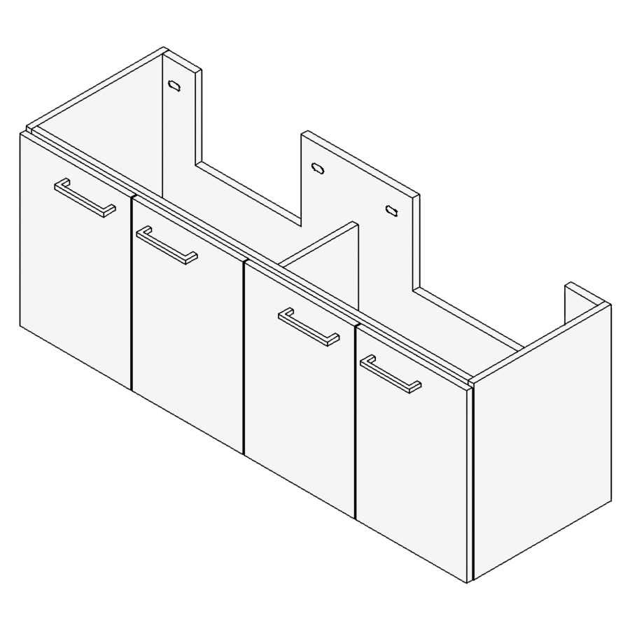 Élément inférieur TORO
Largeur x Profondeur x Hauteur
fixé selon le lavabo
pour lavabo jusqu'à 130 cm
2 armoires de tablettes
2 portes, chacun 1 tablette
FABRICANT NUMÉRO
D'ARTICLE DU LAVABO À INDIQUER
LORS DE LA COMMANDE