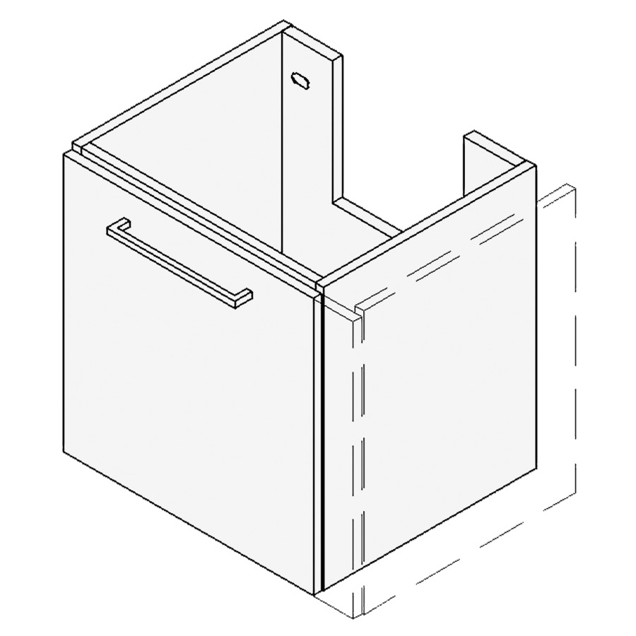 Élément inférieur TORO
VARIABEL, Largeur x Profondeur
x Hauteur fixé selon le lavabo
pour lavabo 40-90 cm
élément à 1 tiroir
FABRICANT NUMÉRO D'ARTICLE DU
LAVABO À INDIQUER LORS DE LA
COMMANDE