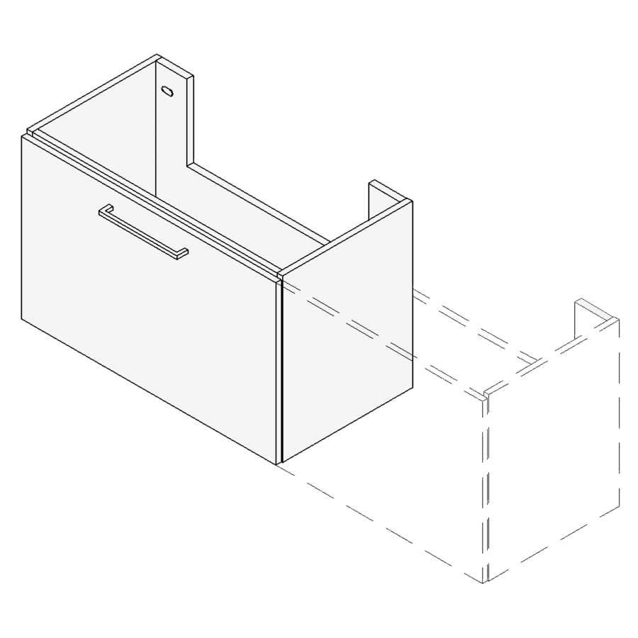 Élément inférieur TORO
VARIABEL, Largeur x Profondeur
x Hauteur, fixé selon le
lavabo pour lavabo 91-130 cm
élément à 1 tiroir
FABRICANT NUMÉRO D'ARTICLE DU
LAVABO À INDIQUER LORS DE LA
COMMANDE