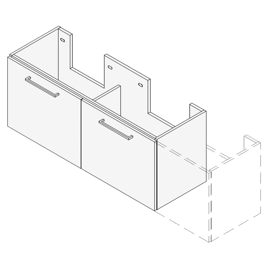 Élément inférieur TORO
VARIABEL, Largeur x Profondeur
x Hauteur fixé selon le lavabo
pour lavabo 151-180 cm
2 éléments à chacun 1 tiroir
FABRICANT NUMÉRO D'ARTICLE DU
LAVABO À INDIQUER LORS DE LA
COMMANDE