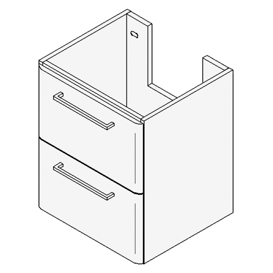 Élément inférieur ASINO
Largeur x Profondeur x Hauteur
fixé selon le lavabo
pour lavabo jusqu'à 50 cm
élément à 2 tiroirs
FABRICANT NUMÉRO D'ARTICLE DU
LAVABO À INDIQUER LORS DE LA
COMMANDE