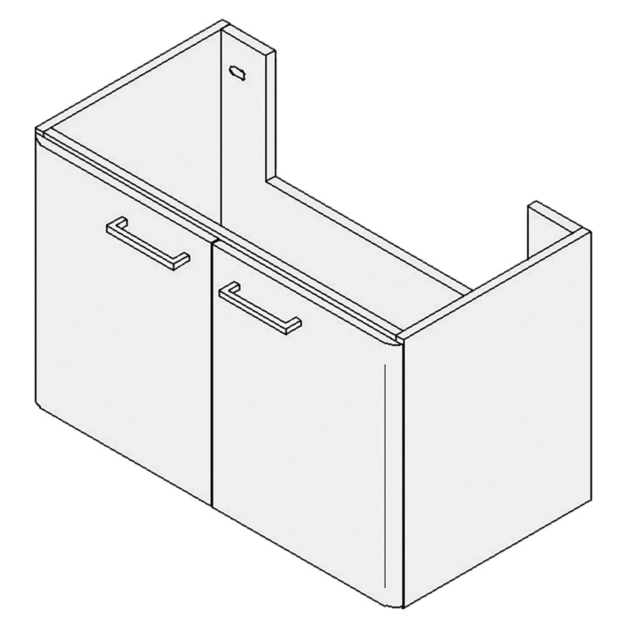 Élément inférieur ASINO
Largeur x Profondeur x Hauteur
fixé selon le lavabo
pour lavabo jusqu'à 90 cm
armoire de tablette, 2 portes
1 tablette
FABRICANT NUMÉRO D'ARTICLE DU
LAVABO À INDIQUER LORS DE LA
COMMANDE