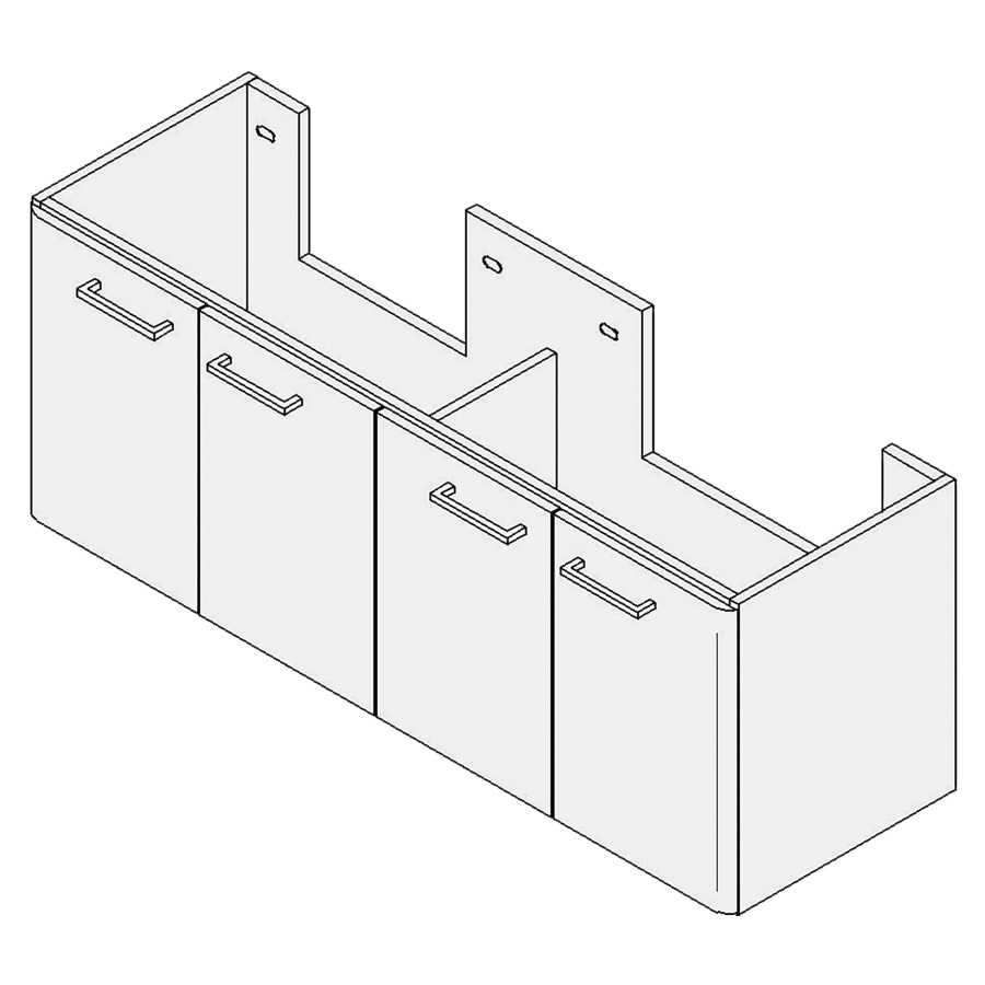 Élément inférieur ASINO
Largeur x Profondeur x Hauteur
fixé selon le lavabo
pour lavabo jusqu'à 130 cm
2 armoires de tablettes
2 portes, chacun 1 tablette
FABRICANT NUMÉRO D'ARTICLE DU
LAVABO À INDIQUER LORS DE LA
COMMANDE