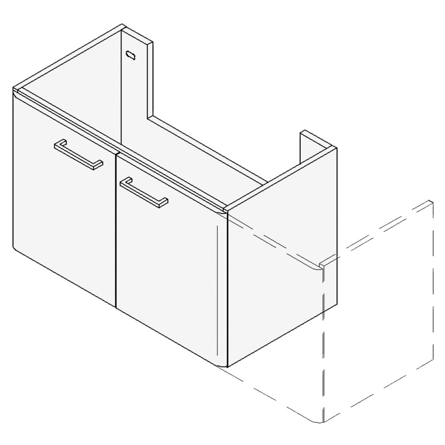 Élément inférieur ASINO
VARIABEL, Largeur x Profondeur
x Hauteur fixé selon le lavabo
pour lavabo 91-130 cm
armoire de tablette
2-4 portes, 1-2 tablettes
FABRICANT NUMÉRO D'ARTICLE DU
LAVABO À INDIQUER LORS DE LA
COMMANDE