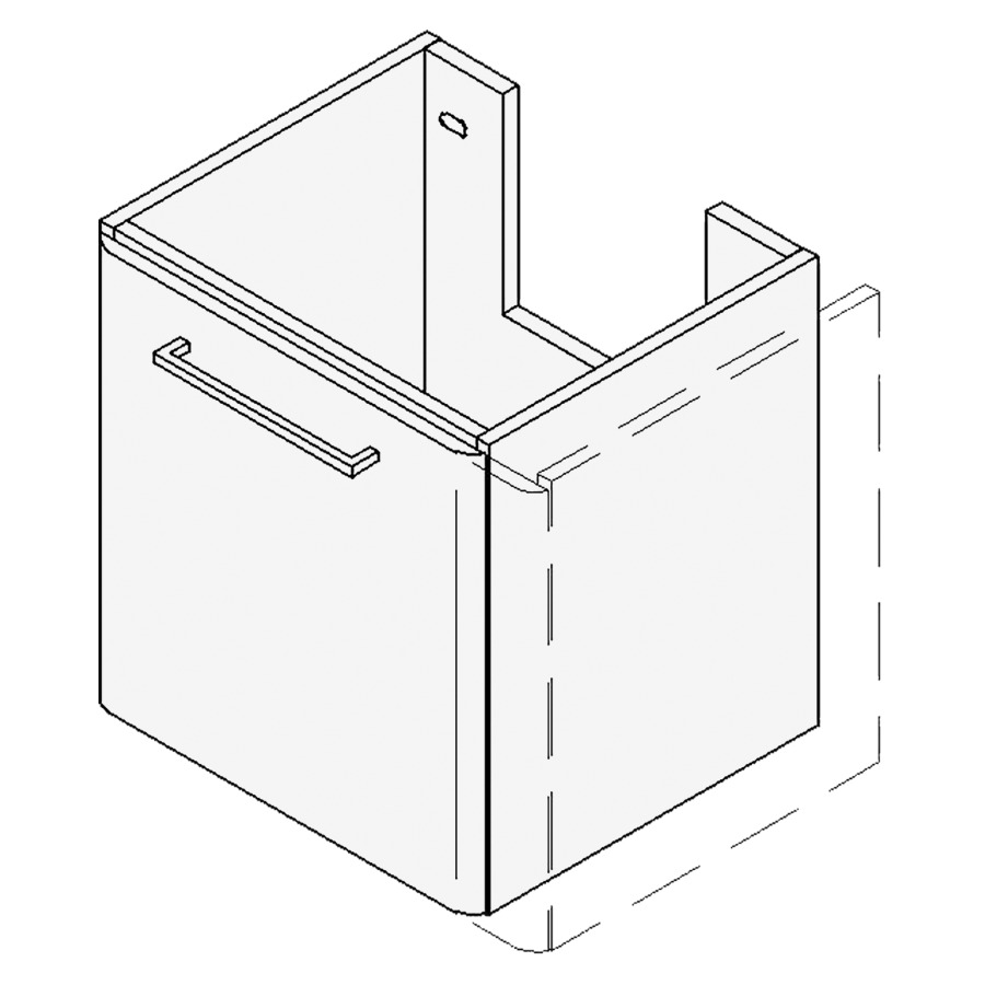 Élément inférieur ASINO
VARIABEL, Largeur x Profondeur
x Hauteur fixé selon le lavabo
pour lavabo 40-90 cm
élément à 1 tiroir
FABRICANT NUMÉRO D'ARTICLE DU
LAVABO À INDIQUER LORS DE LA
COMMANDE