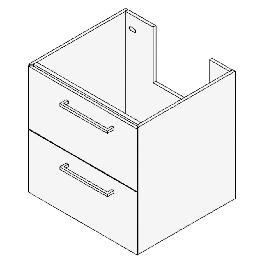 Élément inférieur RANA
Largeur x Profondeur x Hauteur
fixé selon le lavabo
pour lavabo jusqu'à 50 cm
élément à 2 tiroirs
1 tablette, FABRICANT NUMÉRO
D'ARTICLE DU LAVABO À INDIQUER
LORS DE LA COMMANDE