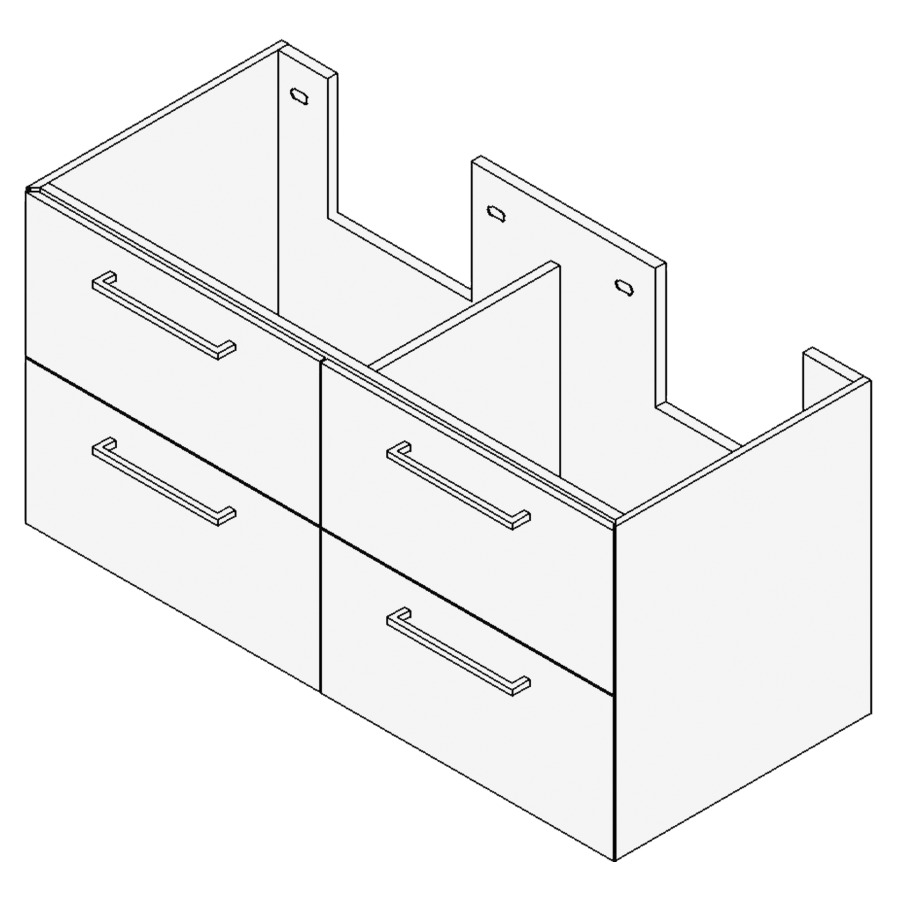 Élément inférieur RANA
Largeur x Profondeur x Hauteur
fixé selon le lavabo
pour lavabo jusqu'à 120 cm
2 éléments à chacun 2 tiroirs
FABRICANT NUMÉRO D'ARTICLE DU
LAVABO À INDIQUER LORS DE LA
COMMANDE