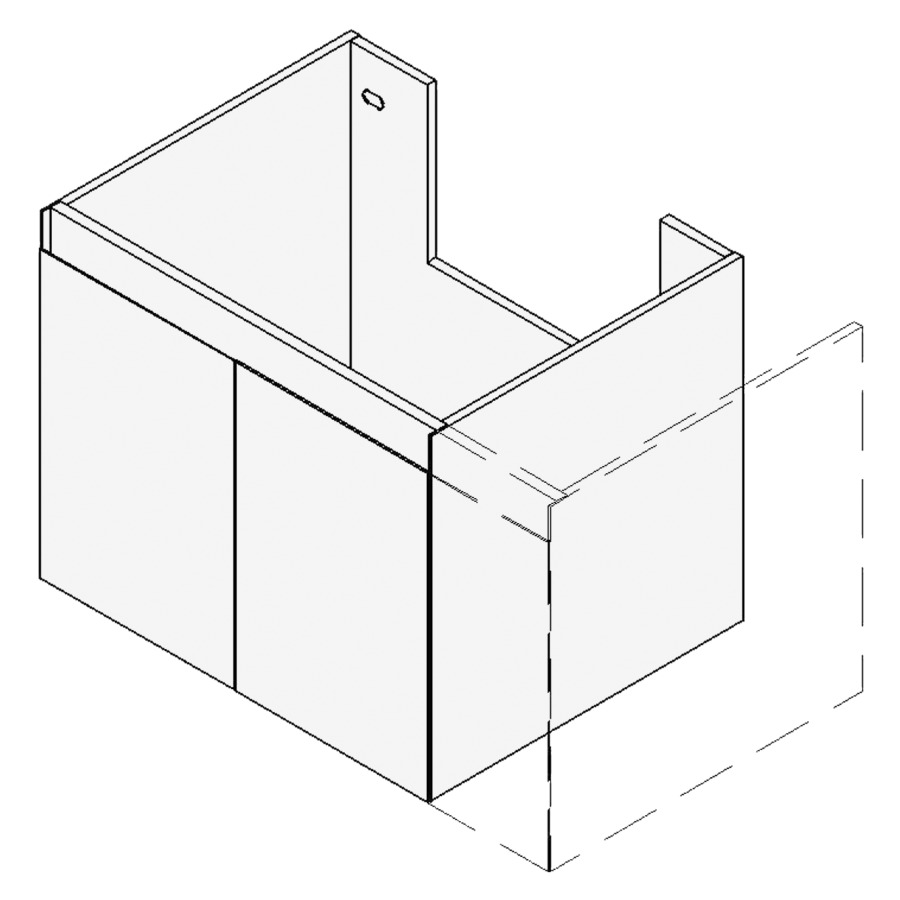 Élément inférieur GATTO
VARIABEL
Largeur x Profondeur x Hauteur
fixé selon le lavabo
pour lavabo 51-90 cm
armoire de tablette, 2 portes
1 tablette, FABRICANT NUMÉRO
D'ARTICLE DU LAVABO À INDIQUER
LORS DE LA COMMANDE