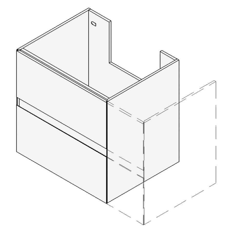 Élément inférieur GATTO
Variabel
Largeur x Profondeur x Hauteur
fixé selon le lavabo
pour lavabo 91-130 cm
élément à 2 tiroirs
FABRICANT NUMÉRO D'ARTICLE DU
LAVABO À INDIQUER LORS DE LA
COMMANDE