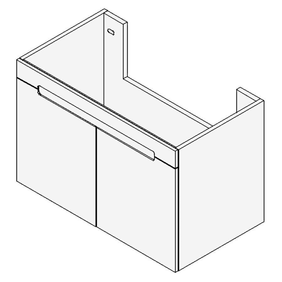 Élément inférieur SOLANA
Largeur x Profondeur x Hauteur
fixé selon le lavabo
pour lavabo jusqu'à 90 cm
armoire de tablette, 2 portes
charnières à droite
1 tablette, FABRICANT NUMÉRO
D'ARTICLE DU LAVABO À INDIQUER
LORS DE LA COMMANDE