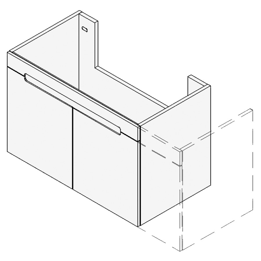 Élément inférieur SOLANA
VARIABEL
Largeur x Profondeur x Hauteur
fixé selon le lavabo
pour lavabo 51-90 cm
armoire de tablette, 2 portes
1 tablette, FABRICANT
NUMÉRO D'ARTICLE DU LAVABO À
INDIQUER LORS DE LA COMMANDE