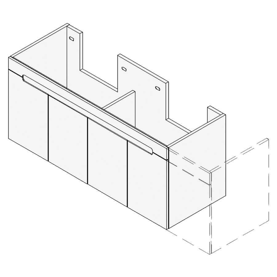 Élément inférieur SOLANA
VARIABEL
Largeur x Profondeur x Hauteur
fixé selon le lavabo
pour lavabo 181-220 cm
2 armoires de tablettes
chacun 2 portes, chacun
1 tablette, FABRICANT
NUMÉRO D'ARTICLE DU LAVABO À
INDIQUER LORS DE LA COMMANDE