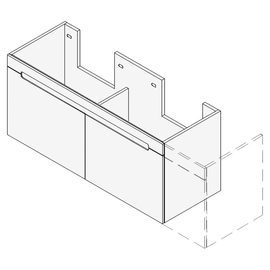 Élément inférieur SOLANA
VARIABEL
Largeur x Profondeur x Hauteur
fixé selon le lavabo
pour lavabo 151-180 cm
2 éléments à chacun 1 tiroir
FABRICANT NUMÉRO D'ARTICLE DU
LAVABO À INDIQUER LORS DE LA
COMMANDE