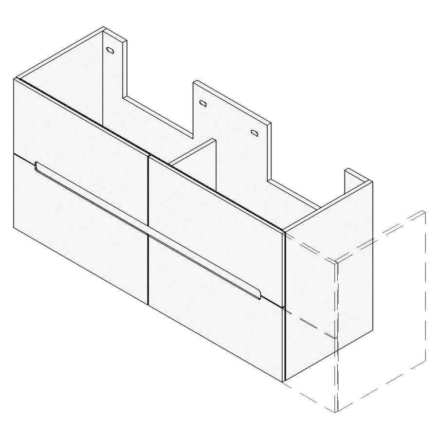 Élément inférieur SOLANA
VARIABEL
Largeur x Profondeur x Hauteur
fixé selon le lavabo
pour lavabo 181-220 cm
2 éléments à chacun 2 tiroirs
FABRICANT NUMÉRO D'ARTICLE DU
LAVABO À INDIQUER LORS DE LA
COMMANDE