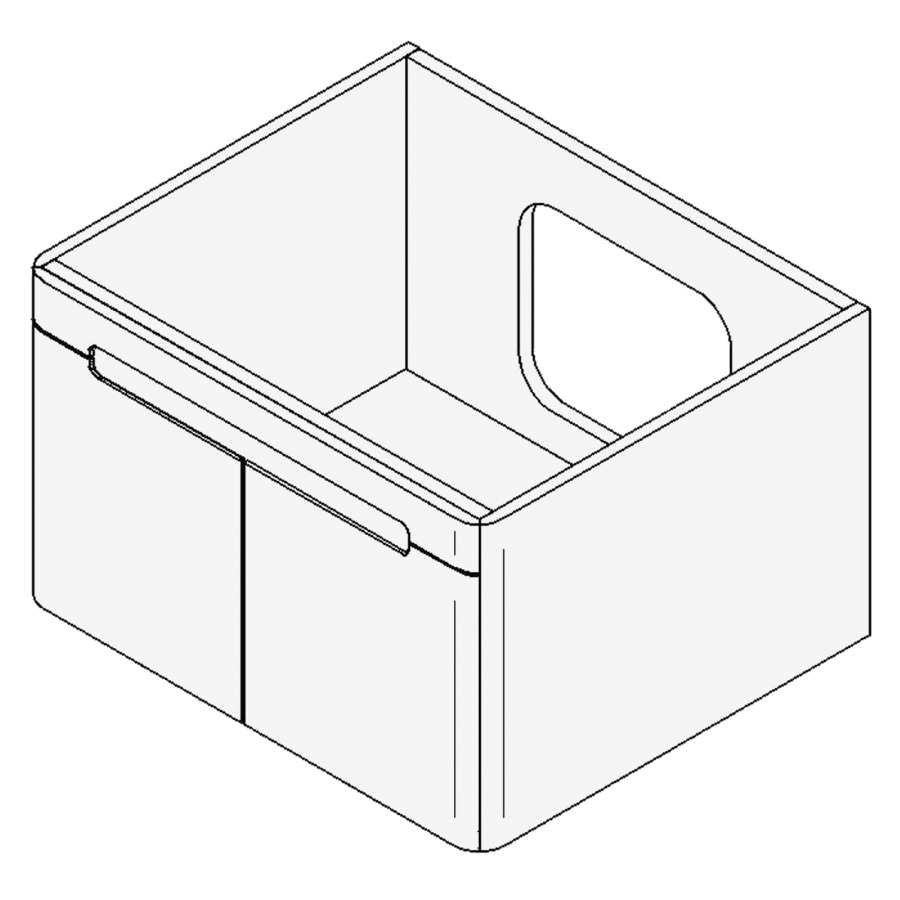 Élément inférieur LORO
Largeur x Profondeur x Hauteur
fixé selon le lavabo
pour lavabo jusqu'à 100 cm
armoire de tablette, 2 portes
1 tablette, FABRICANT NUMÉRO
D'ARTICLE DU LAVABO À INDIQUER
LORS DE LA COMMANDE