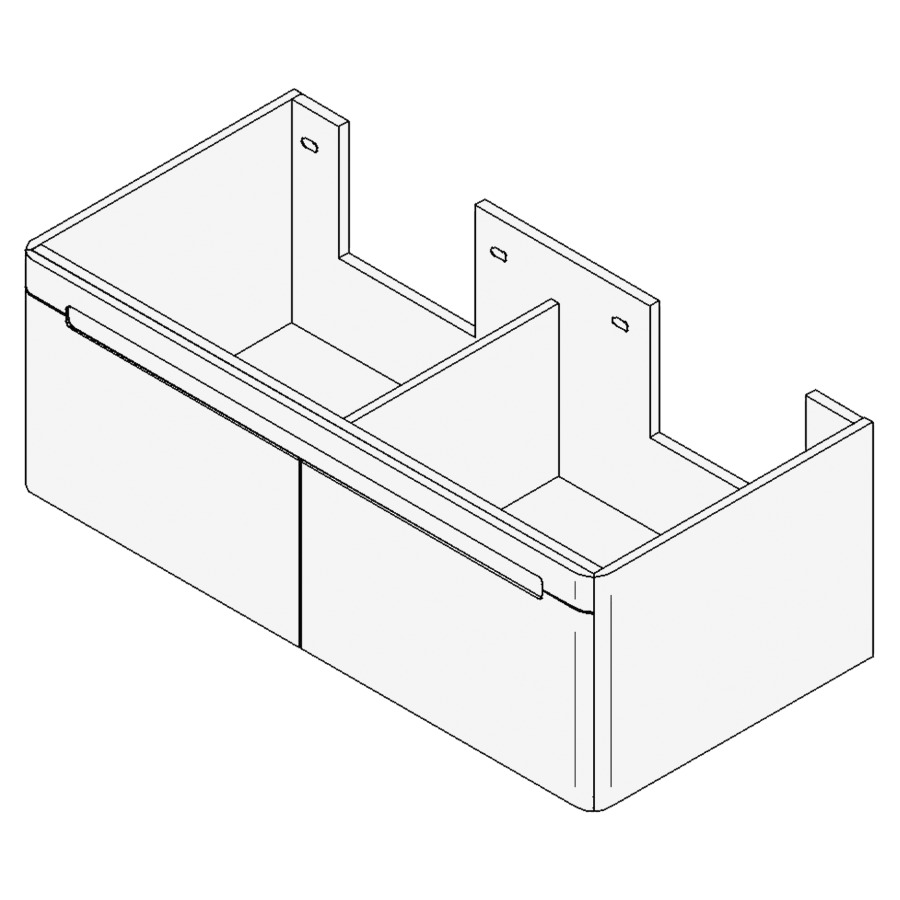 Élément inférieur LORO
Largeur x Profondeur x Hauteur
fixé selon le lavabo
pour lavabo jusqu'à 130 cm
2 éléments à 1 tiroir
FABRICANT NUMÉRO D'ARTICLE DU
LAVABO À INDIQUER LORS DE LA
COMMANDE