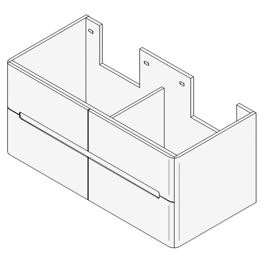 Élément inférieur LORO
Largeur x Profondeur x Hauteur
fixé selon le lavabo
pour lavabo jusqu'à 130 cm
2 éléments à 2 tiroirs
FABRICANT NUMÉRO D'ARTICLE DU
LAVABO À INDIQUER LORS DE LA
COMMANDE