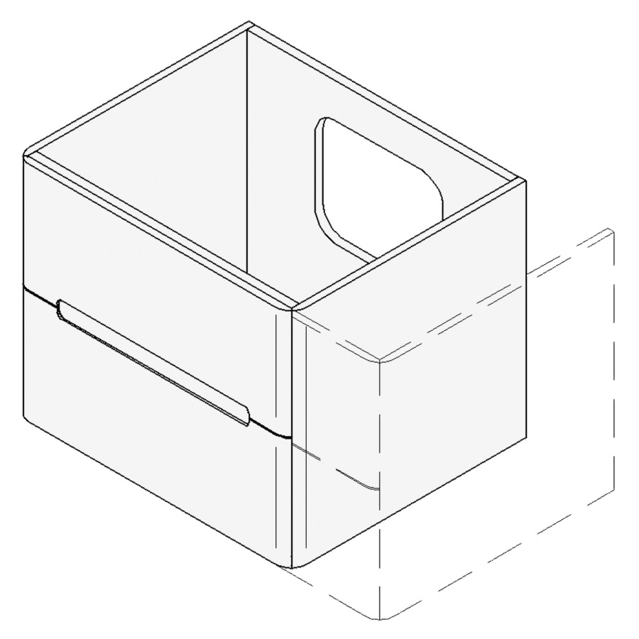 Élément inférieur LORO
VARIABEL
Largeur x Profondeur x Hauteur
fixé selon le lavabo
pour lavabo 91-130 cm
élément à 2 tiroirs
FABRICANT NUMÉRO D'ARTICLE DU
LAVABO À INDIQUER LORS DE LA
COMMANDE