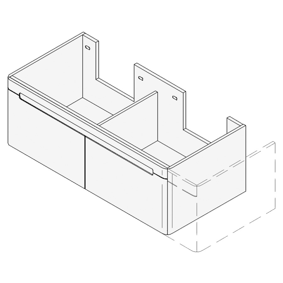 Élément inférieur LORO
VARIABEL
Largeur x Profondeur x Hauteur
fixé selon le lavabo
pour lavabo 131-150 cm
2 éléments à chacun 1 tiroir
FABRICANT NUMÉRO D'ARTICLE DU
LAVABO À INDIQUER LORS DE LA
COMMANDE