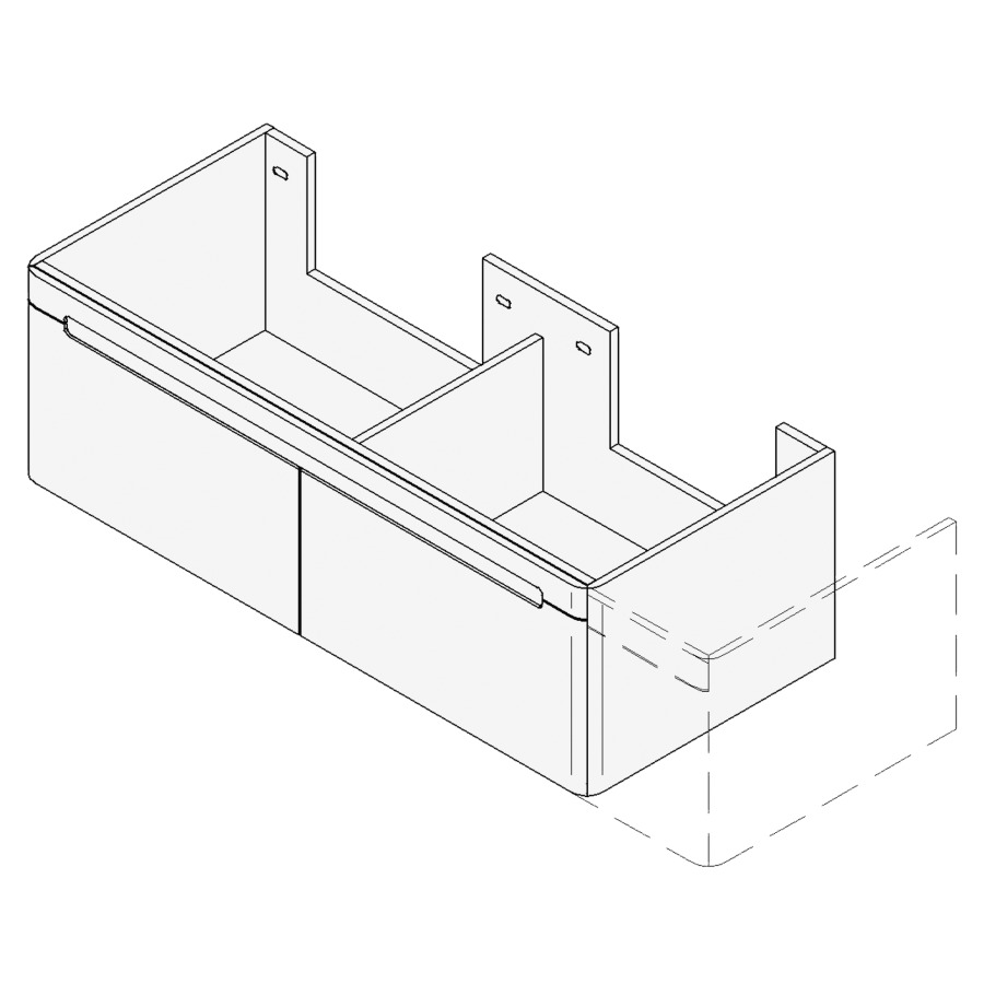 Élément inférieur LORO
VARIABEL
Largeur x Profondeur x Hauteur
fixé selon le lavabo
pour lavabo 181-220 cm
2 éléments à chacun 1 tiroir
FABRICANT NUMÉRO D'ARTICLE DU
LAVABO À INDIQUER LORS DE LA
COMMANDE
