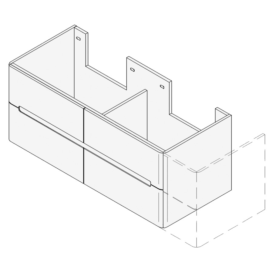 Élément inférieur LORO
VARIABEL
Largeur x Profondeur x Hauteur
fixé selon le lavabo
pour lavabo 181-220 cm
2 éléments à chacun 2 tiroirs
FABRICANT NUMÉRO D'ARTICLE DU
LAVABO À INDIQUER LORS DE LA
COMMANDE