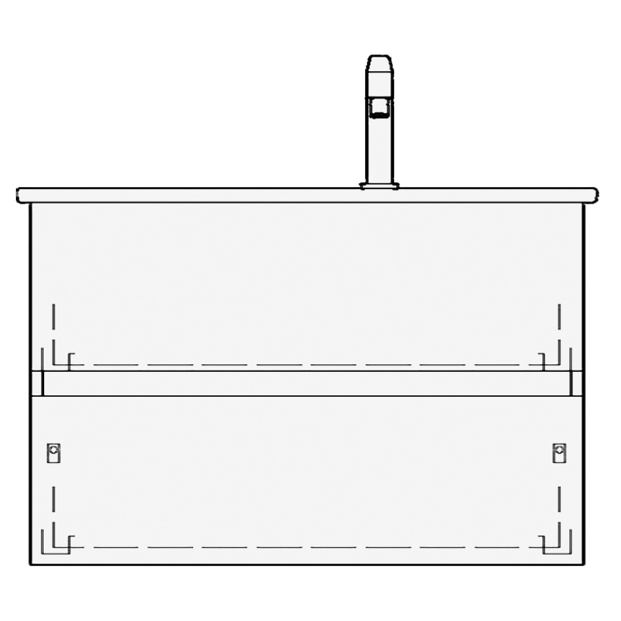 Élément inférieur ME BY
STARCK TORO
81,0 x 58,0 x 48,0 cm
pour lavabo Me by Starck 83
lavabo à droite
élément à 2 tiroirs