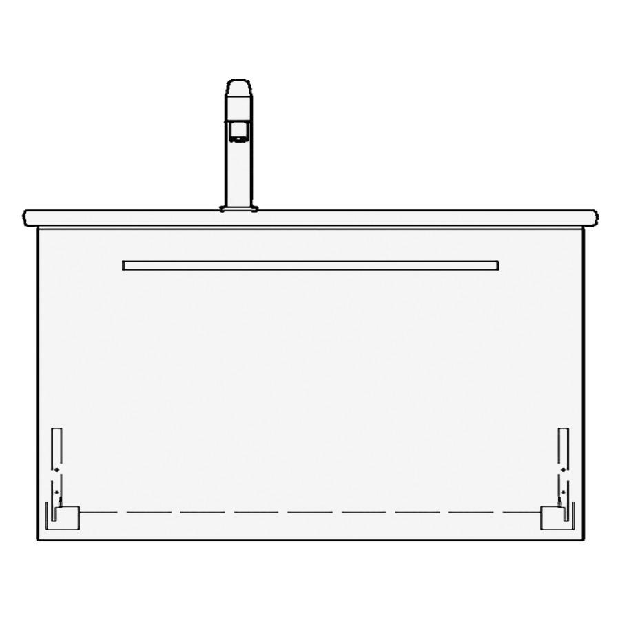 Élément inférieur ME BY
STARCK RANA
81,0 x 44,0 x 48,0 cm
pour lavabo Me by Starck 83
lavabo à gauche
élément à 1 tiroir