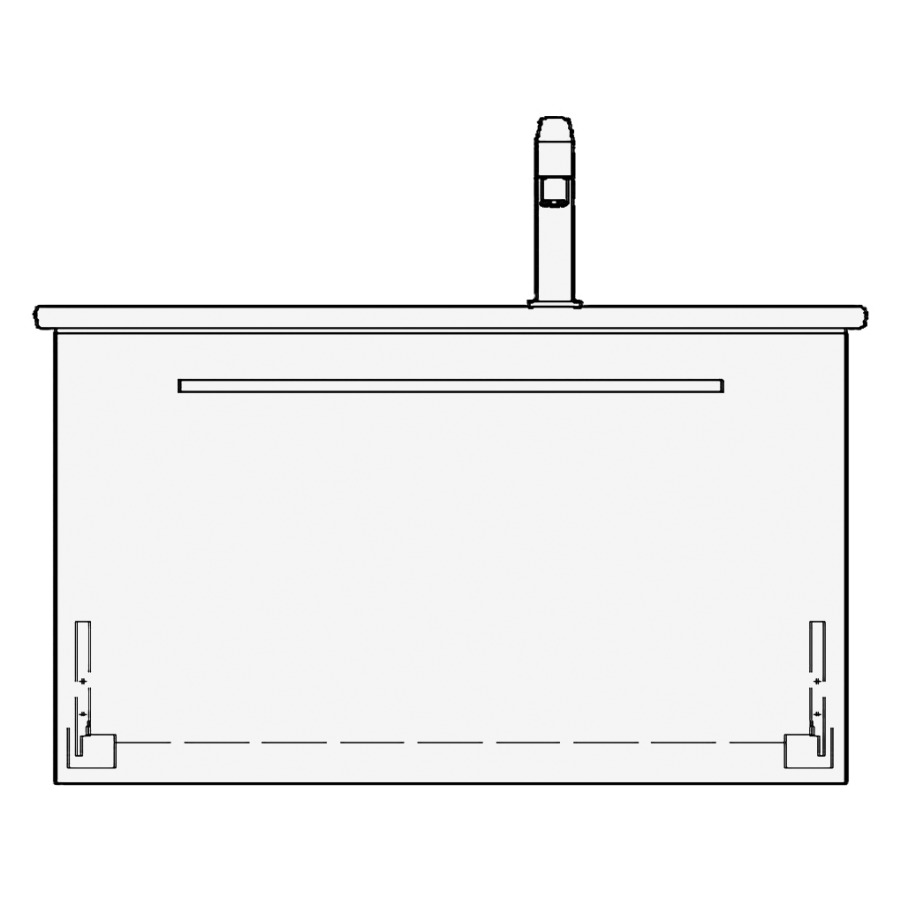 Élément inférieur ME BY
STARCK RANA
81,0 x 44,0 x 48,0 cm
pour lavabo Me by Starck 83
lavabo à droite
élément à 1 tiroir