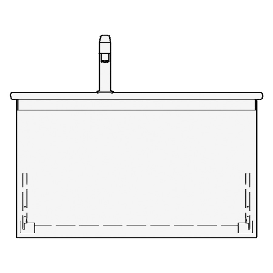 Élément inférieur ME BY
STARCK GATTO
81,0 x 44,0 x 48,0 cm
pour lavabo Me by Starck 83
lavabo à gauche
élément à 1 tiroir