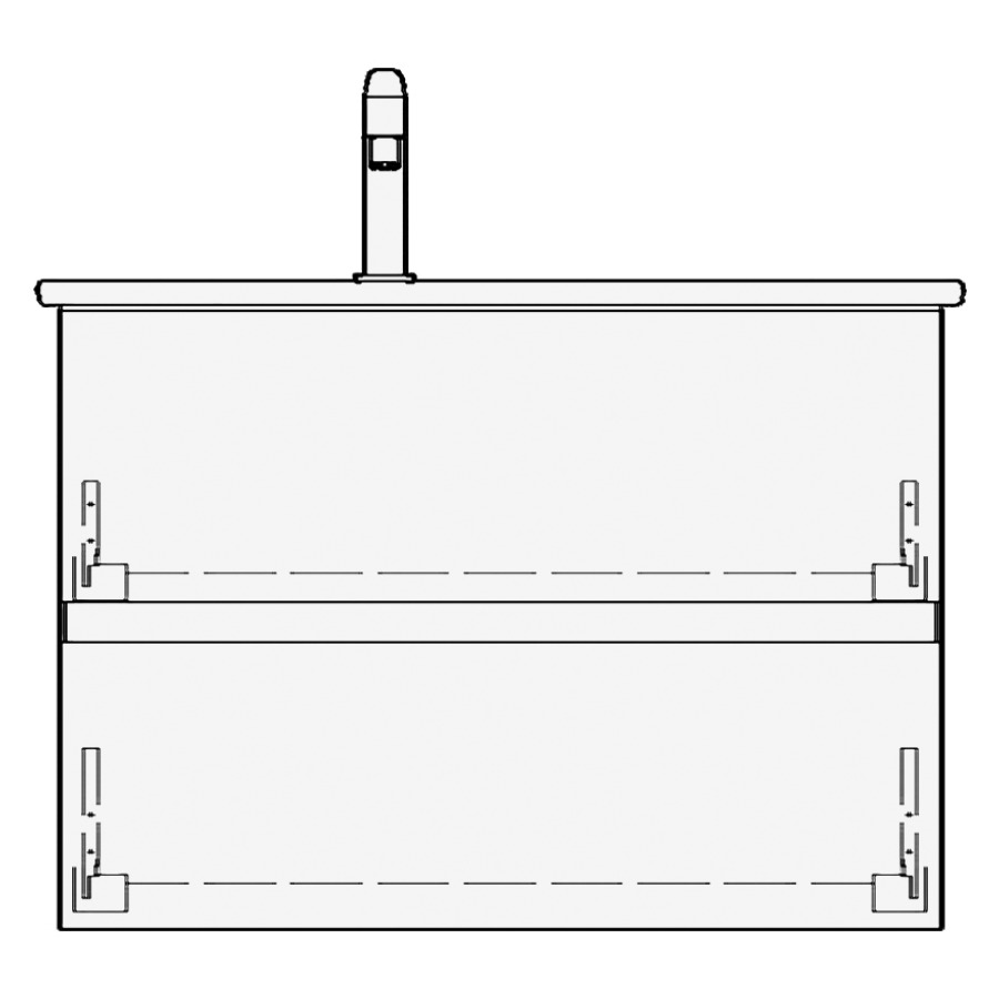 Élément inférieur ME BY
STARCK GATTO
81,0 x 58,0 x 48,0 cm
pour lavabo Me by Starck 83
lavabo à gauche
élément à 2 tiroirs
