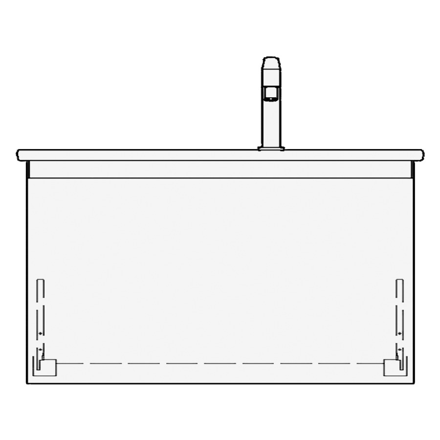 Élément inférieur ME BY
STARCK GATTO
81,0 x 44,0 x 48,0 cm
pour lavabo Me by Starck 83
lavabo à droite
élément à 1 tiroir
