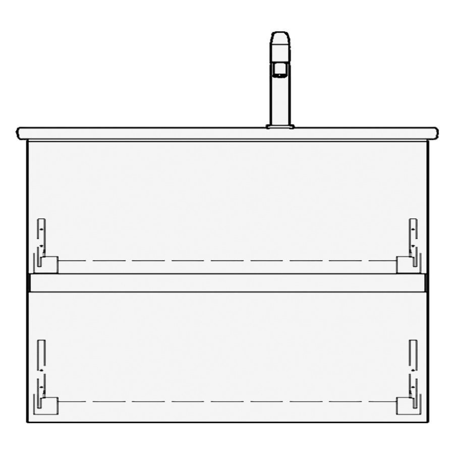 Élément inférieur ME BY
STARCK GATTO
81,0 x 58,0 x 48,0 cm
pour lavabo Me by Starck 83
lavabo à droite
élément à 2 tiroirs