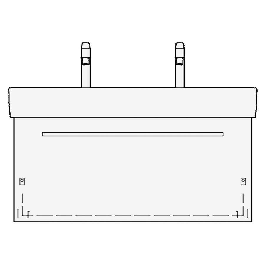 Élément inférieur VAL TORO
90,0 x 44,0 x 40,0 cm
pour lavabo Val 95
avec 2 robinetteries
élément à 1 tiroir
