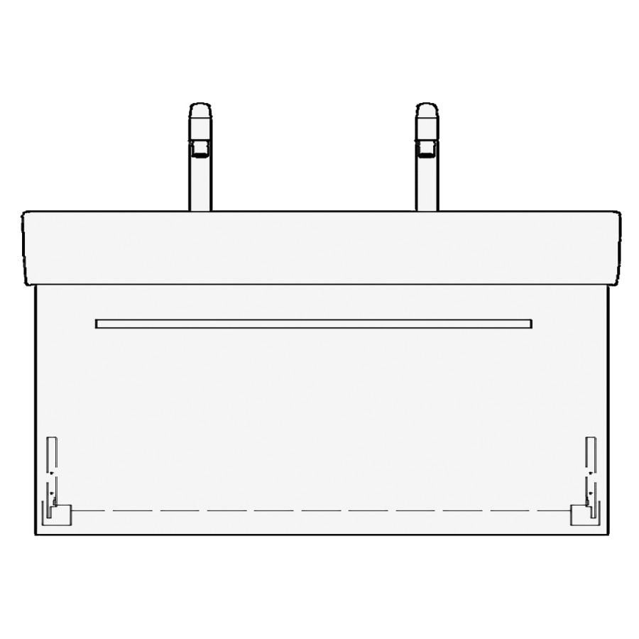 Élément inférieur VAL RANA
90,0 x 40,0 x 39,0 cm
pour lavabo Val 95
avec 2 robinetteries
élément à 1 tiroir