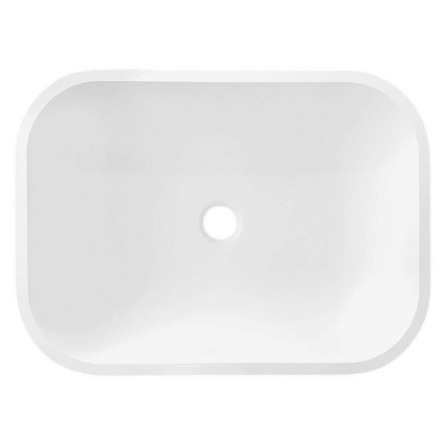 Lavabo à encastrer matériel minérale Wave II