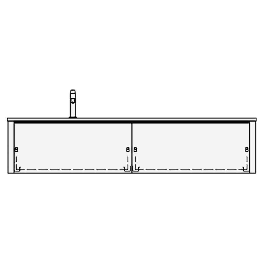 Élément inférieur LIMARA
160,0 x 34,0 x 55,0 cm
2 éléments à chacune 1 tiroir
pour 1 lavabo à gauche