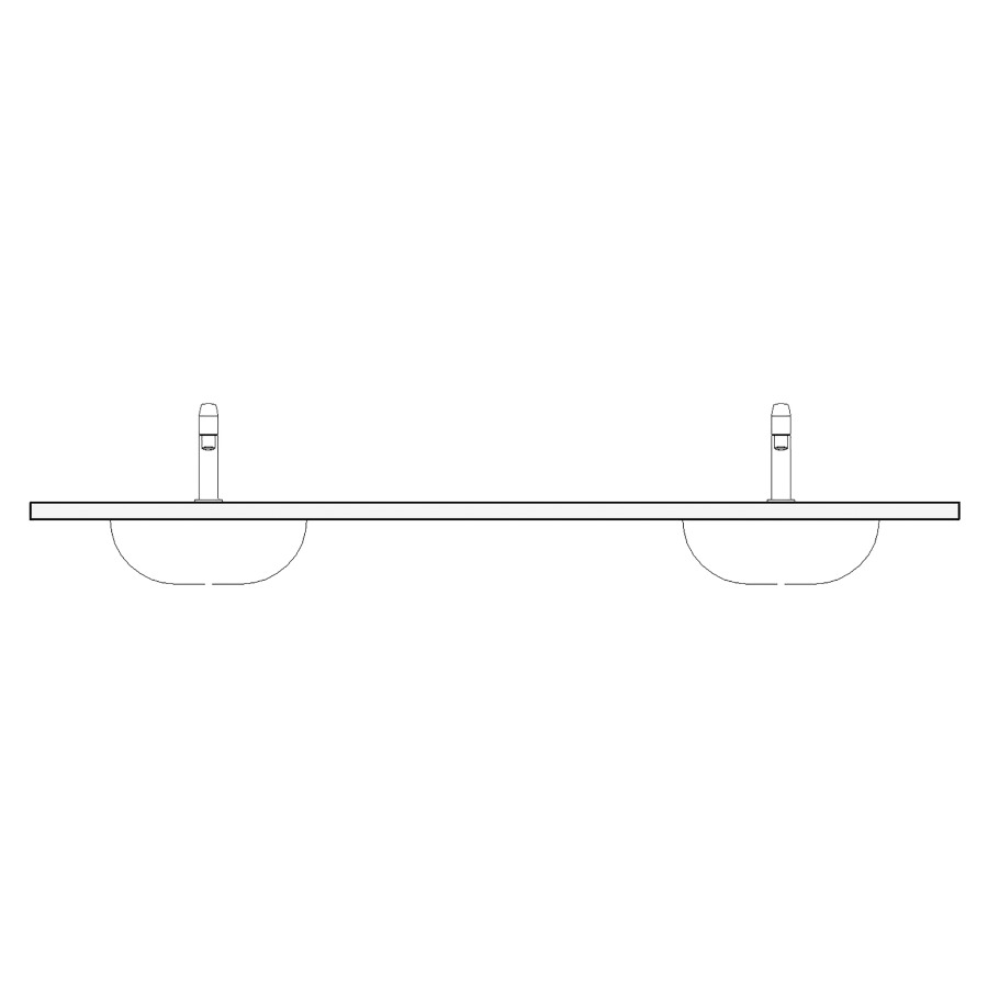 Table de lavabo LIMARA
granite
210,8 x 55,1 x 2,0 cm
pour 2 lavabos