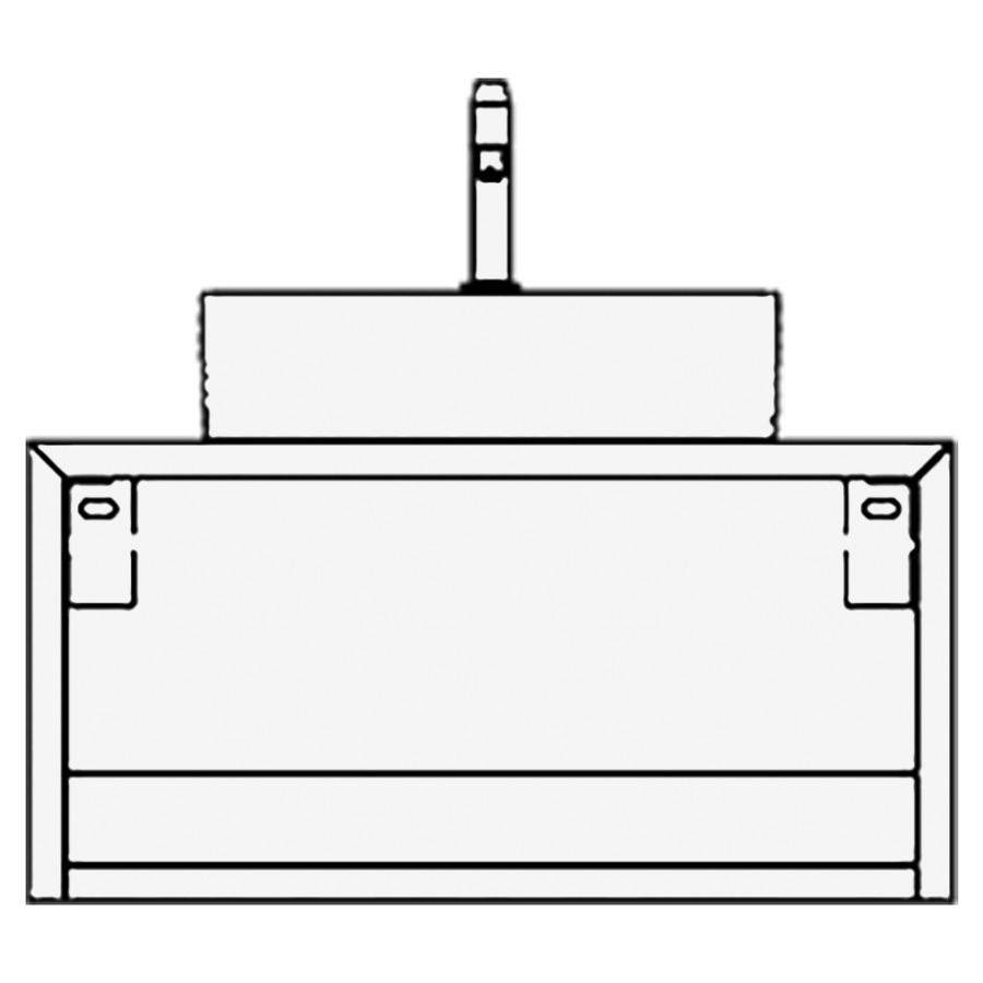 Élément inférieur CANE
80,0 x 40,0 x 51,0 cm
ouvert
pour 1 lavabo à poser
au milieu