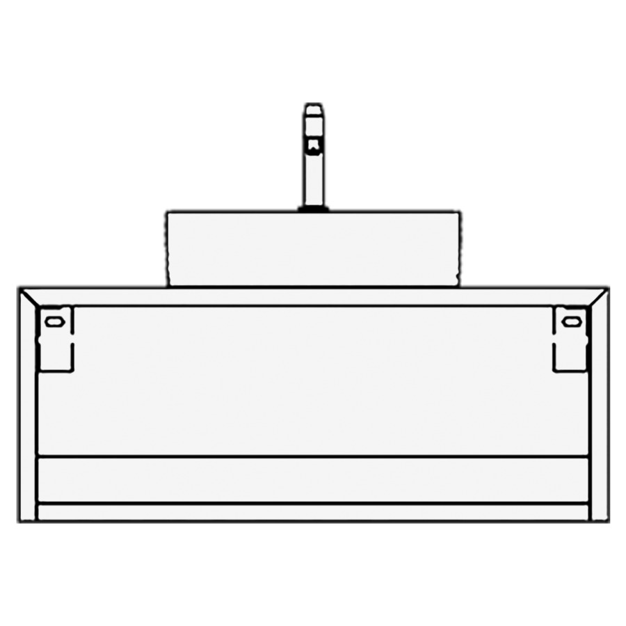 Élément inférieur CANE
100,0 x 40,0 x 51,0 cm
ouvert
pour 1 lavabo à poser
au milieu