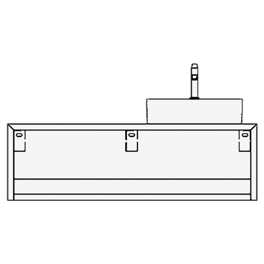 Élément inférieur CANE
130,0 x 40,0 x 51,0 cm
ouvert
pour 1 lavabo à poser
à droite